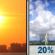 Thursday: Sunny then Isolated Showers And Thunderstorms